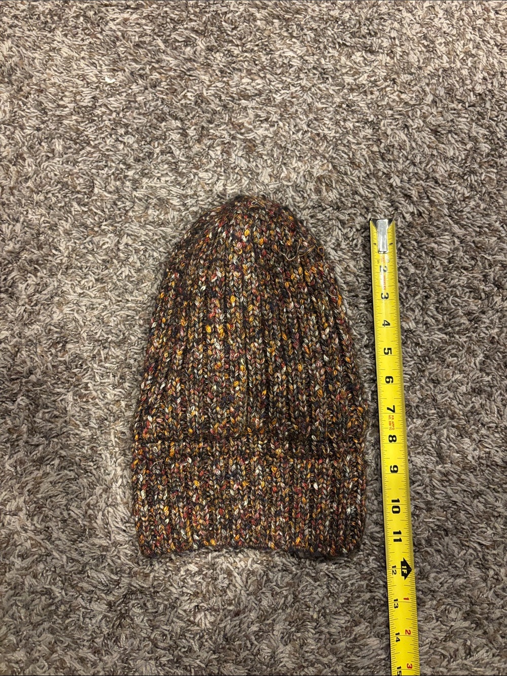 Time and Tru Multicolor Speckled Knit Beanie - Brown Mix